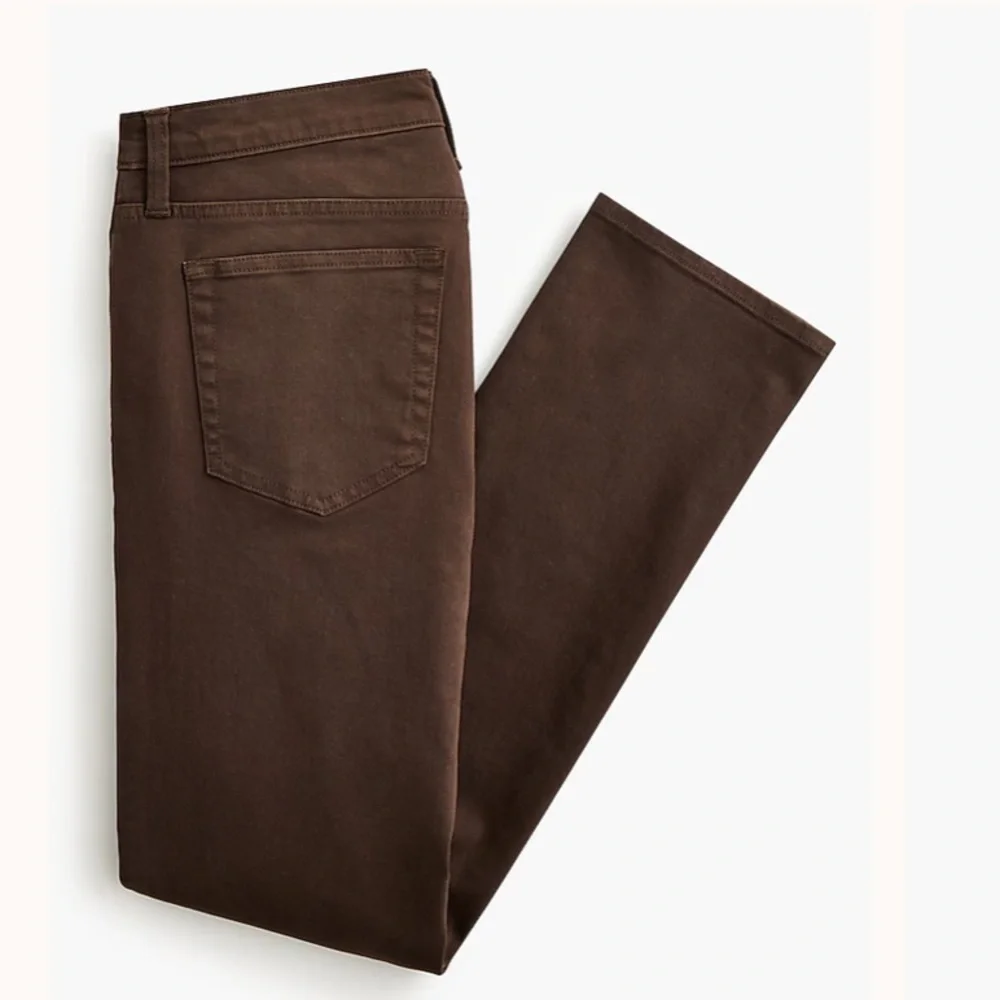 J crew espresso Straight-fit garment-dyed five-pocket pant